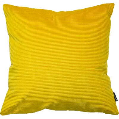 Paoletti Munich Ribbed Corduroy Cushion Cover - Yellow - One Size Paoletti Munich Ribbed Corduroy Cushion Cover - Yellow - One Size