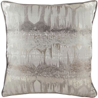 Evans Lichfield Inca Jacquard Piped Cushion Cover - Grey - One Size Evans Lichfield Inca Jacquard Piped Cushion Cover - Grey - One Size