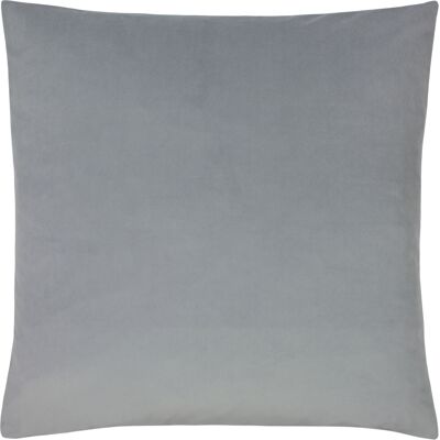 Paoletti - Sunningdale Velvet Square Feather Filled Cushion - Grey Paoletti - Sunningdale Velvet Square Feather Filled Cushion - Grey