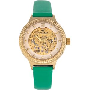 Empress Womens Alice Automatic Mop Skeleton Dial Leather-Band Watch - Green Stainless Steel - One Size Empress Womens Alice Automatic Mop Skeleton Dial Leather-Band Watch - Green Stainless Steel - One Size