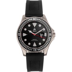 Shield Mens Freedive Strap Watch W/date - Silver Stainless Steel - One Size Shield Mens Freedive Strap Watch W/date - Silver Stainless Steel - One Size
