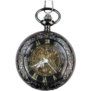 Truclothing Unisex Pocket Watch Mechanical Peaky Blinders Hunter Automatic - Black Velvet - One Size Truclothing Unisex Pocket Watch Mechanical Peaky Blinders Hunter Automatic - Black Velvet - One Size