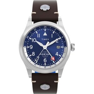 Timex Waterbury Gmt X Pan Am Mens Brown Watch Tw2w97300 Leather (Archived) - One Size Timex Waterbury Gmt X Pan Am Mens Brown Watch Tw2w97300 Leather (Archived) - One Size