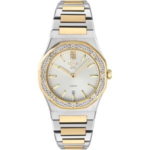 Gv2 Palmanova Womens Silver Dial Two Tone Yellow Gold Watch - Silver & Gold - One Size Gv2 Palmanova Womens Silver Dial Two Tone Yellow Gold Watch - Silver & Gold - One Size