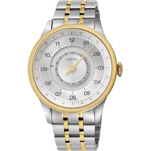 Gevril Mens Jones St. 2106 Swiss Automatic Sellita Sw200 Watch - Silver & Gold Stainless Steel - One Size Gevril Mens Jones St. 2106 Swiss Automatic Sellita Sw200 Watch - Silver & Gold Stainless Steel - One Size