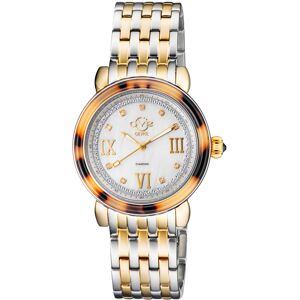 Gv2 Womens Marsala Tortoise Swiss Quartz Mother Of Pearl Dial Two Tone Ss/ip Yg Bracelet Watch - Silver & Gold Stainless Steel - One Size Gv2 Womens Marsala Tortoise Swiss Quartz Mother Of Pearl Dial Two Tone Ss/ip Yg Bracelet Watch - Silver & Gold Stainless Steel - One Size