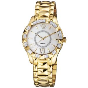 Gv2 Venice Womens Mother Of Pearl Ip Dial Yellow Gold Stainless Steel Watch - One Size Gv2 Venice Womens Mother Of Pearl Ip Dial Yellow Gold Stainless Steel Watch - One Size