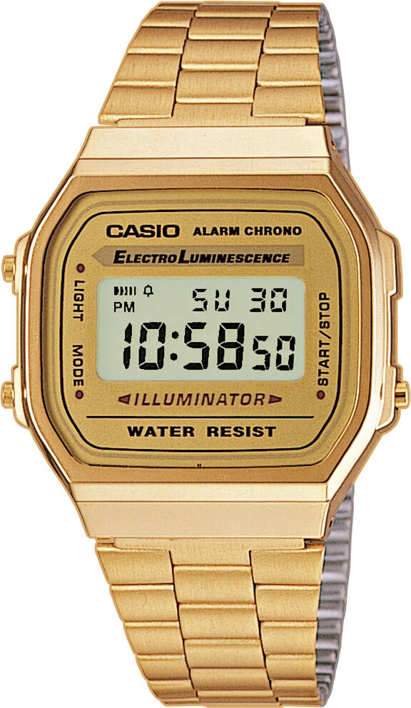Casio Mens Collection Unisex'S Gold Watch A168wg-9ef Stainless Steel - One Size