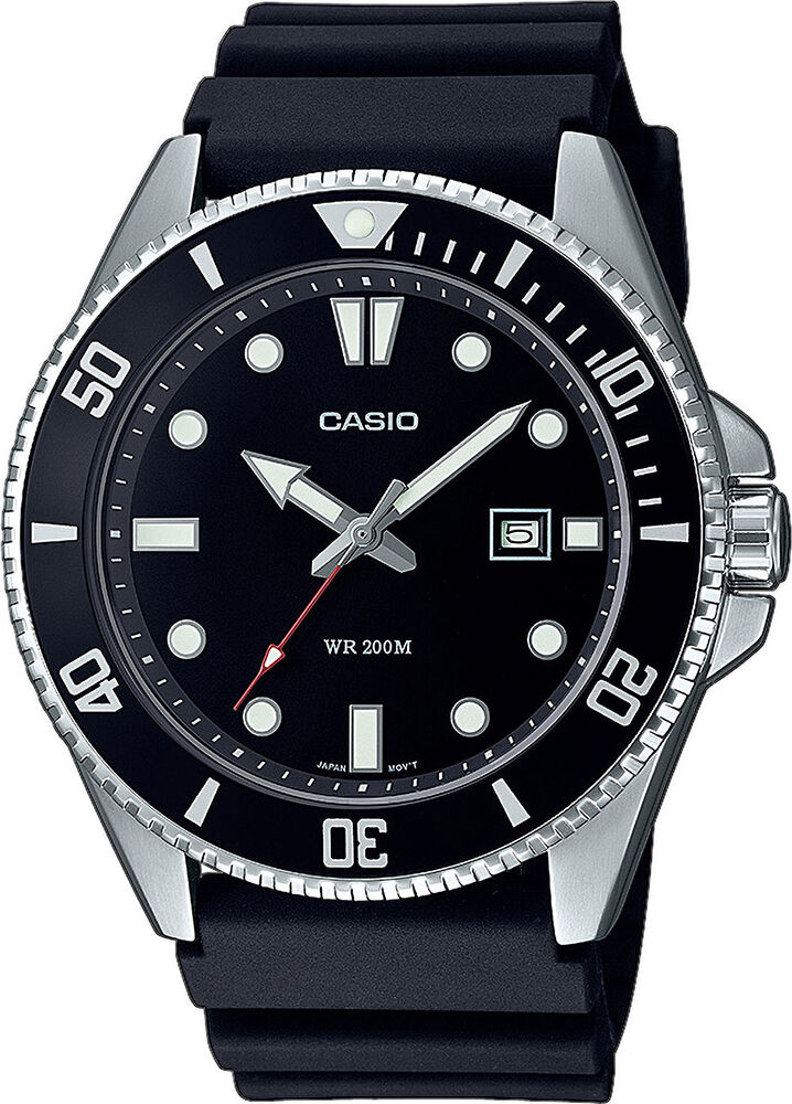 Casio Collection Mens Black Watch Mdv-107-1a1vef - One Size