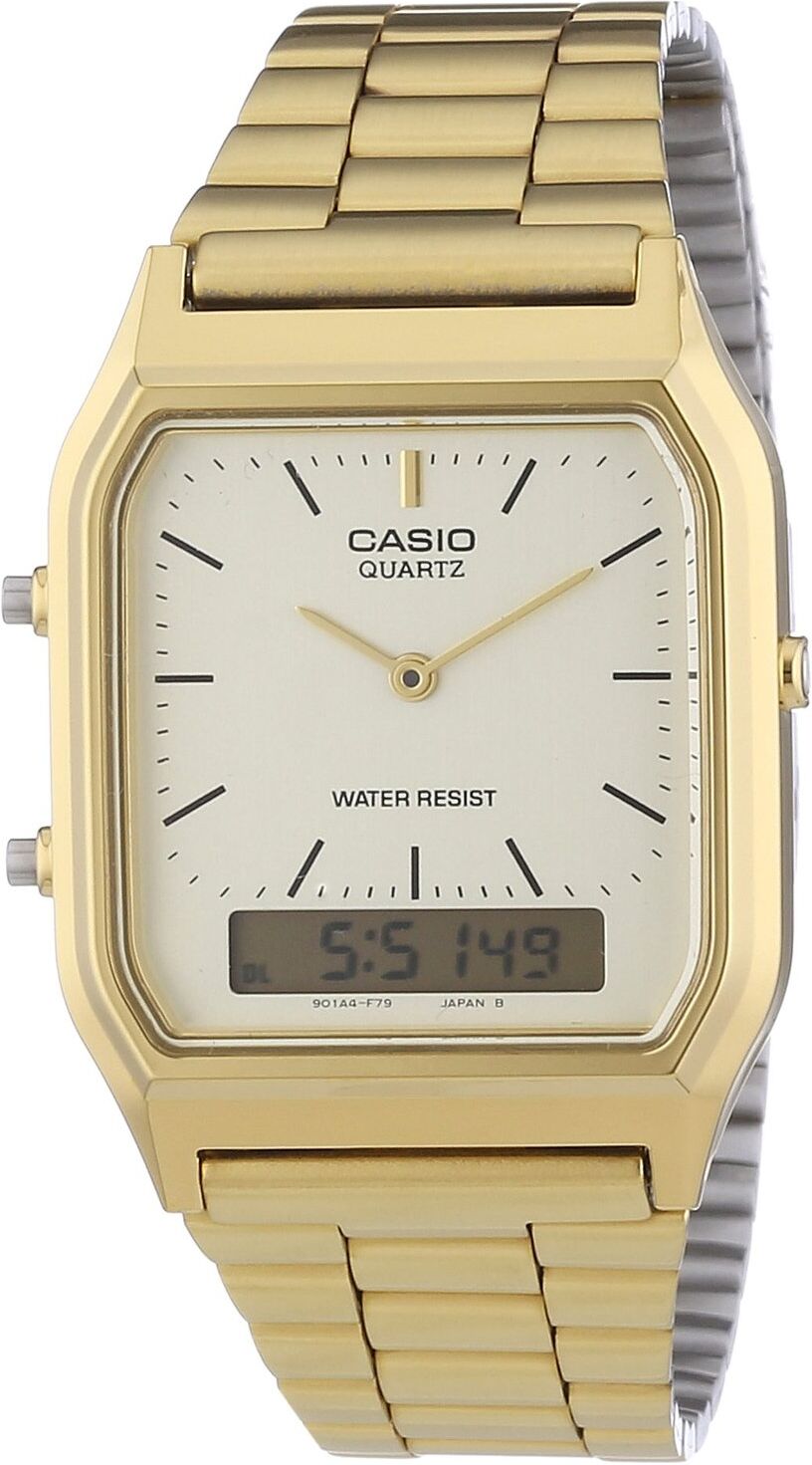Casio Collection Mens Gold Watch Aq-230ga-9dmqyes Stainless Steel (Archived) - One Size