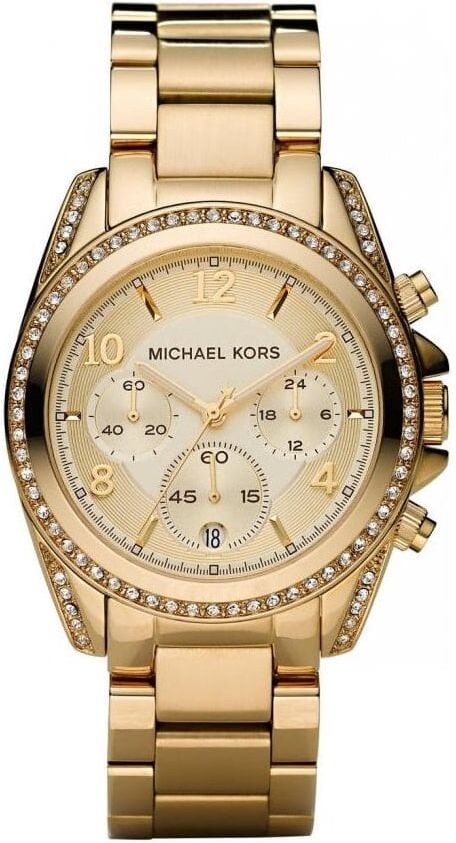 Michael Kors Womens Ladies' Blair Chronograph Watch Mk5166 - Gold Metal - One Size
