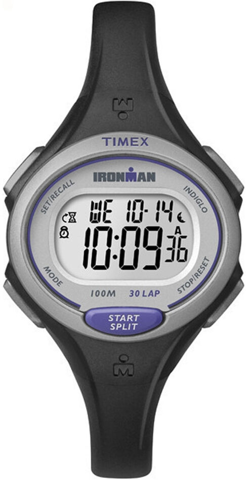 Timex Womens Tw5k90000 Ladies Ironman Essential 30 Black Chronograph Watch - One Size