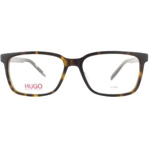 Hugo Boss By Rectangular Mens Dark Havana Glasses - Brown - One Size