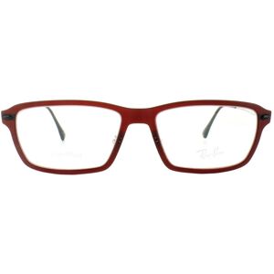 Ray-Ban Glasses Frames Rx 7038 5456 Dark Matt Red Mens 55mm Metal - One Size Ray-Ban Glasses Frames Rx 7038 5456 Dark Matt Red Mens 55mm Metal - One Size