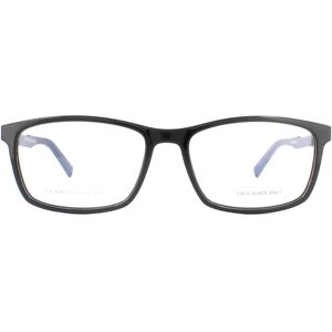Tommy Hilfiger Rectangular Mens Black Glasses - One Size Tommy Hilfiger Rectangular Mens Black Glasses - One Size