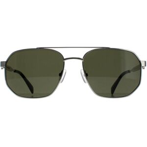 Alexander Mcqueen Aviator Unisex Silver Green Am0458s Metal - One Size Alexander Mcqueen Aviator Unisex Silver Green Am0458s Metal - One Size