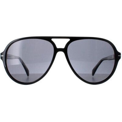 David Beckham Aviator Mens Shiny Black Dark Grey Db1091/s - One Size David Beckham Aviator Mens Shiny Black Dark Grey Db1091/s - One Size