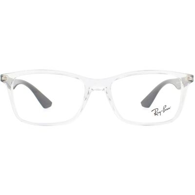 Ray-Ban Unisex Glasses Frames Rx7047 5943 Transparent And Black Men Women - One Size Ray-Ban Unisex Glasses Frames Rx7047 5943 Transparent And Black Men Women - One Size
