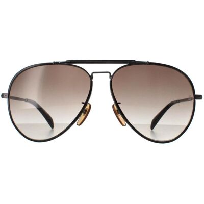 David Beckham Aviator Mens Dark Ruthenium Brown Gradient Db7003/s - Grey Metal - One Size David Beckham Aviator Mens Dark Ruthenium Brown Gradient Db7003/s - Grey Metal - One Size