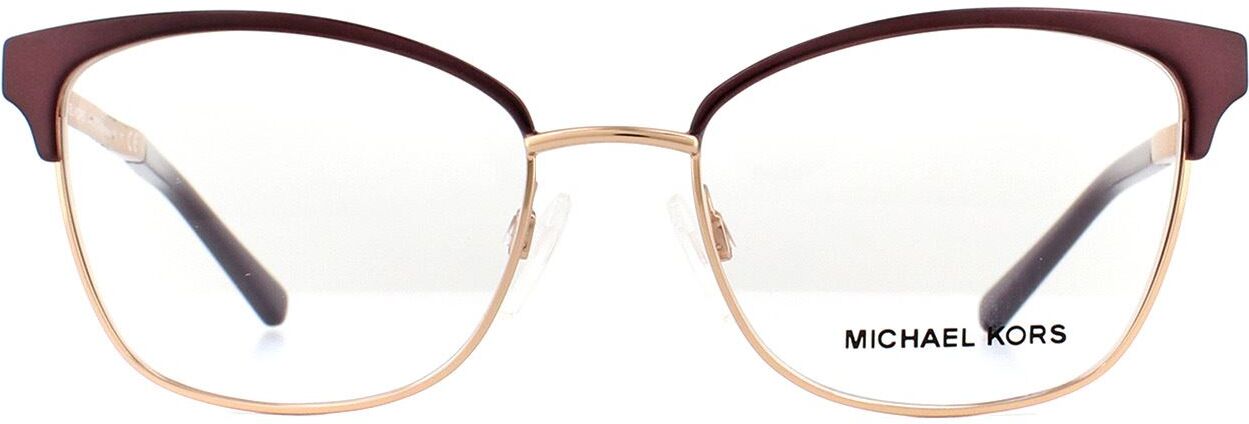 Michael Kors Glasses Frames 3012 Adrianna Iv 1108 Matte Cordovan Rose Gold 51mm Womens - Brown Metal - One Size