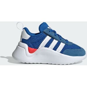 Adidas Originals Kids Unisex Adifom 70s Comfort Closure Elastic Laces Shoes - Blue Leather - Size Uk 8.5 Infant