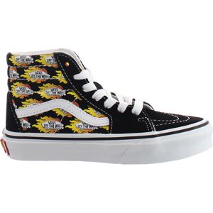 Vans Childrens Unisex Flame Logo Repeat Sk8-Hi Black Kids Shoes Leather - Size Uk 10 Kids Vans Childrens Unisex Flame Logo Repeat Sk8-Hi Black Kids Shoes Leather - Size Uk 10 Kids