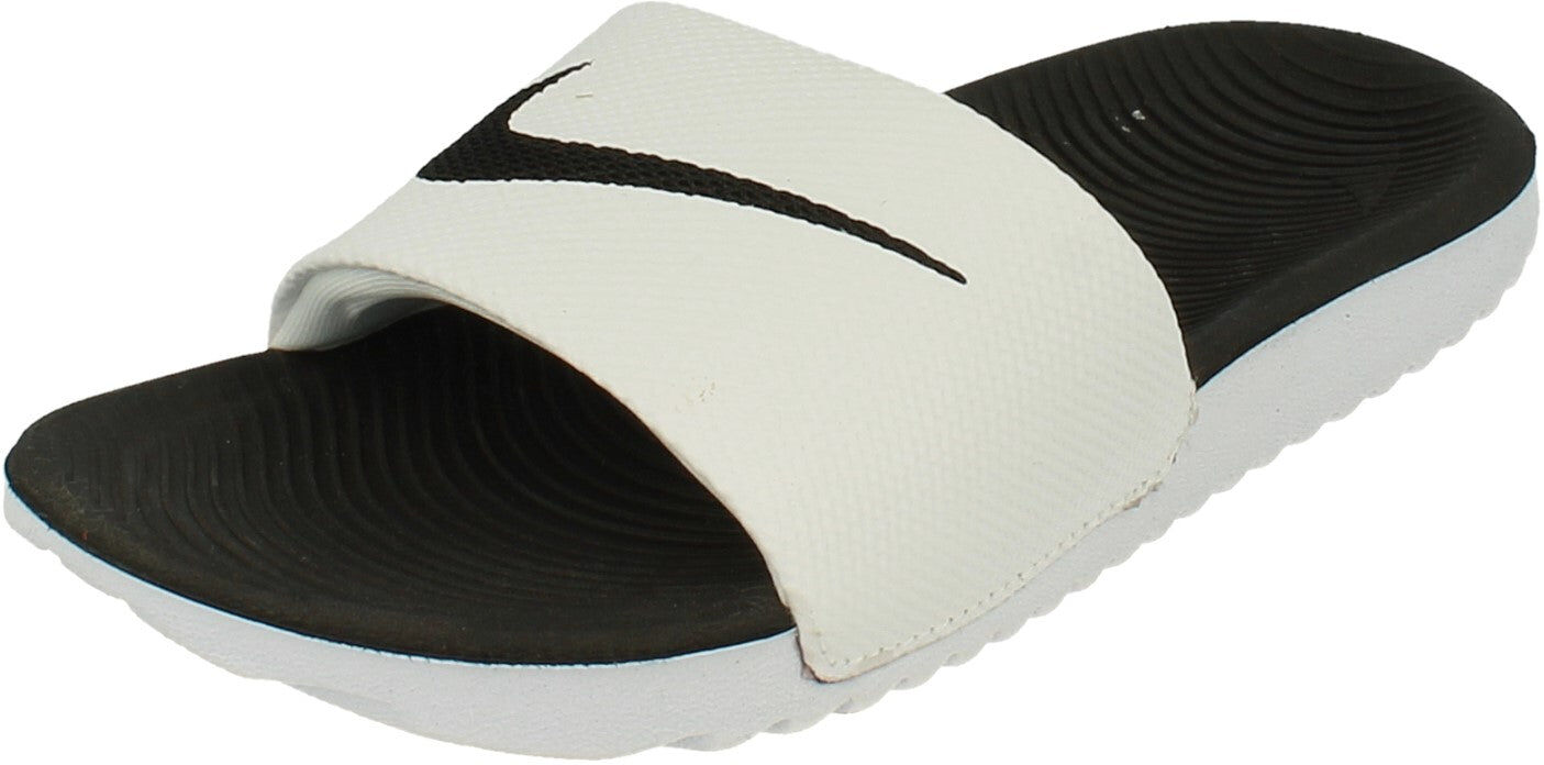 Nike Childrens Unisex Kawa Slide Gs/ps Junior Slides White - Size Uk 13.5 Kids