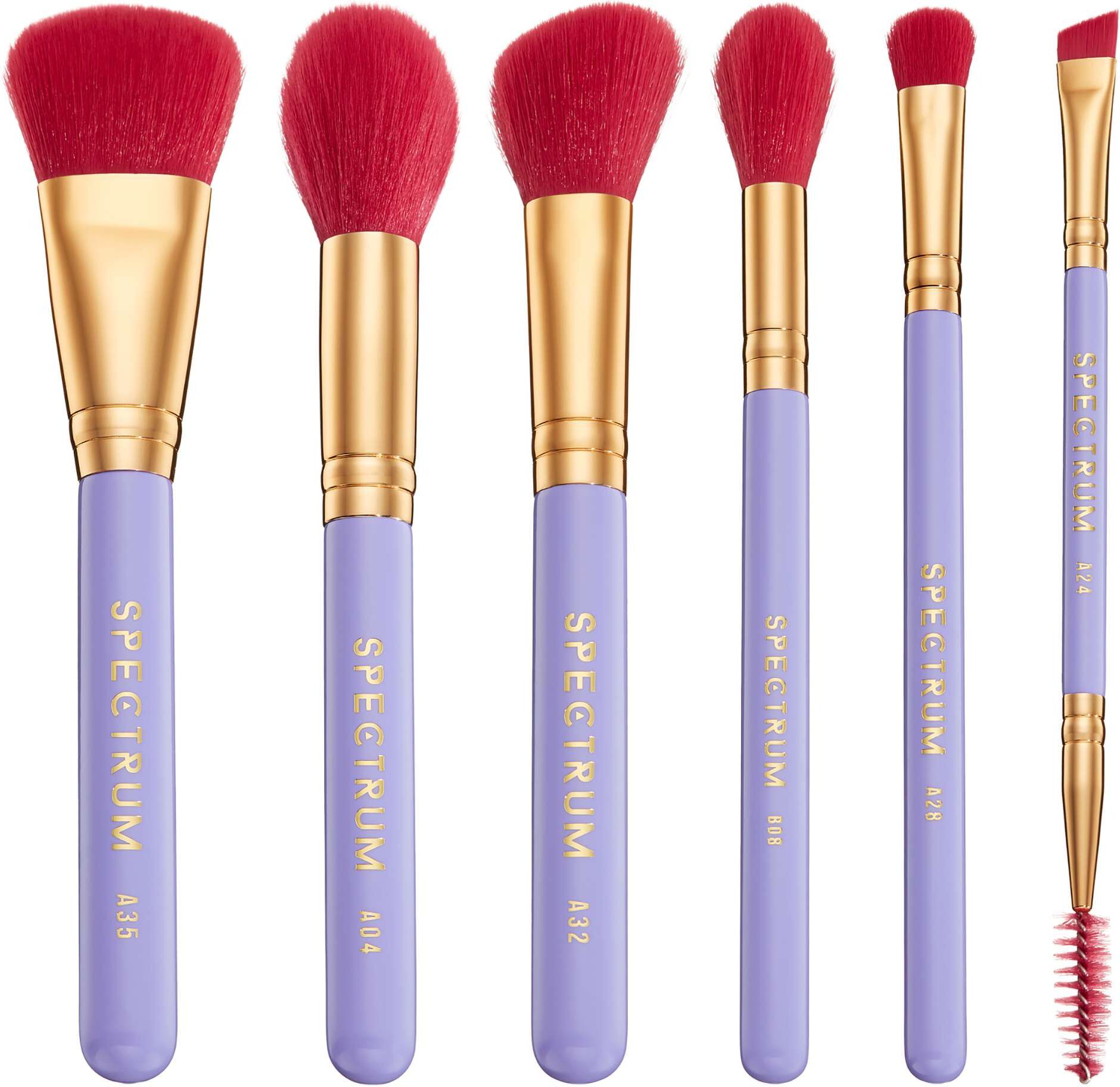Spectrum Womens Los Angeles 6-Piece Makeup Brush Set For Travel - 112 Grams - One Size