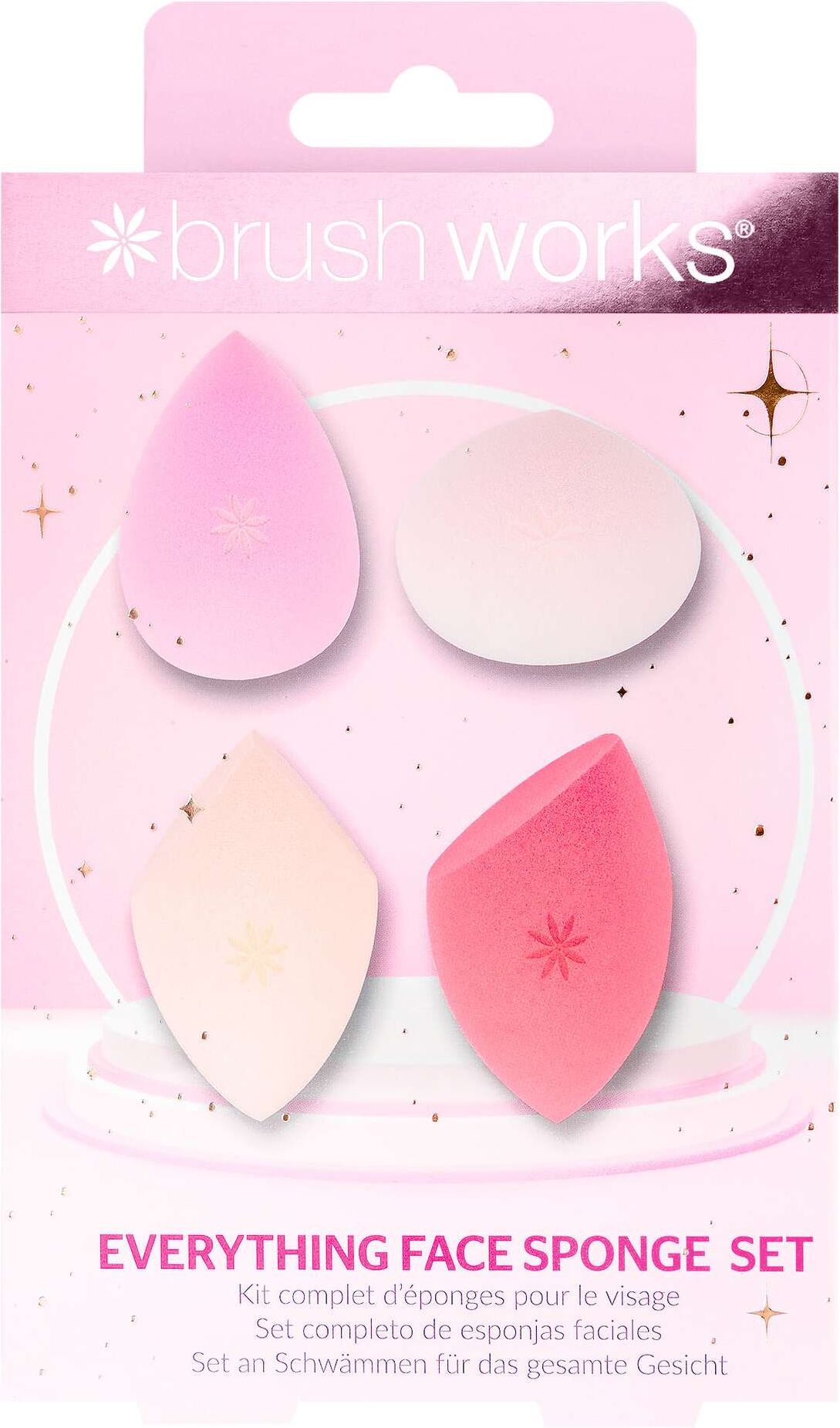 Brushworks Womens Everything Face Sponge Set For Flawless Makeup Application - One Size