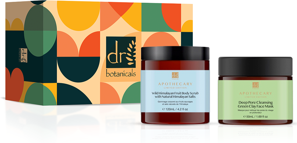 Dr. Botanicals Unisex Dr Rebalancing Mask & Himalayan Body Scrub Anti-Ageing Kit - One Size