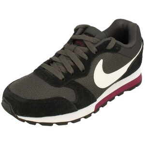 Nike Womens Md Runner 2 Black Trainers - Size Uk 3.5