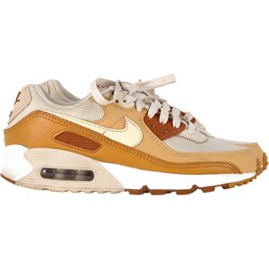 Nike Pre-Owned Womens Air Max 90 Sneakers In Caramel Nylon And Leather - Mocha - Size Uk 2.5