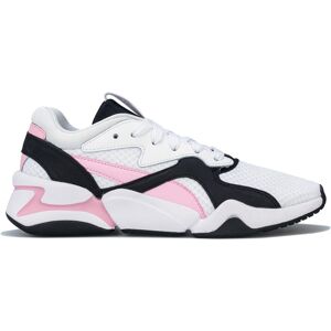 Puma Womens Nova 90'S Bloc Trainers In White Pink Textile - Size Uk 4 Puma Womens Nova 90'S Bloc Trainers In White Pink Textile - Size Uk 4