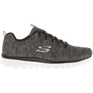 Skechers Womens Graceful - Twisted Fortune Trainers In Black-White - Size Uk 5 Skechers Womens Graceful - Twisted Fortune Trainers In Black-White - Size Uk 5