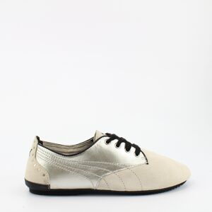 Puma Geselle Stud Lace Up Womens Trainers Suede Silver Birch 352629 02 Leather - Size Uk 3.5 Puma Geselle Stud Lace Up Womens Trainers Suede Silver Birch 352629 02 Leather - Size Uk 3.5