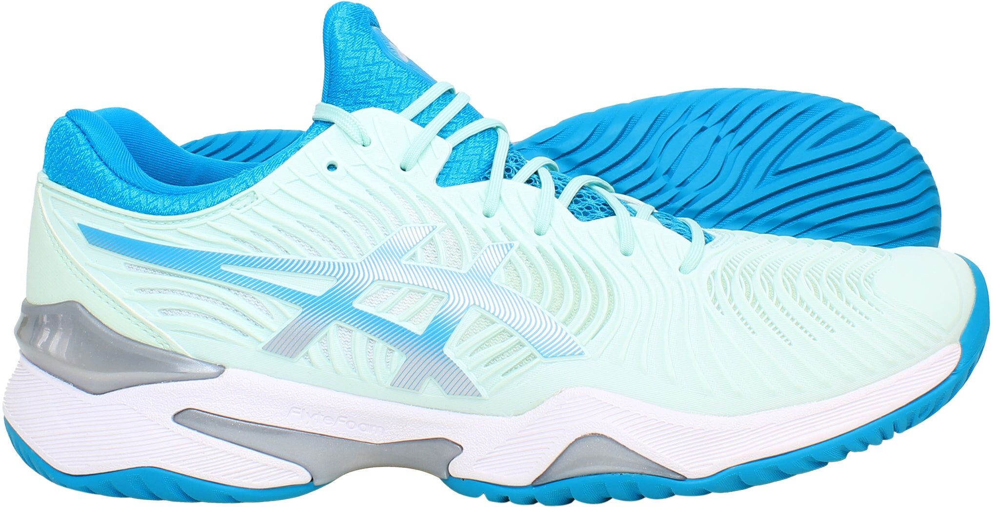 Asics Court Ff 2 Womens Green Tennis Shoes - Size Uk 3