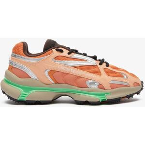 Lacoste Mens L003 Trainers In Orange Green Leather (Archived) - Size Uk 8