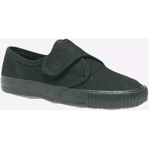 DEK - Riley Black Canvas - Black - UK1 - Plimsolls DEK - Riley Black Canvas - Black - UK1 - Plimsolls