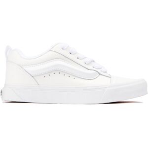Vans Childrens Unisex Knu Skool Trainers - White Leather - Size Uk 4 Vans Childrens Unisex Knu Skool Trainers - White Leather - Size Uk 4