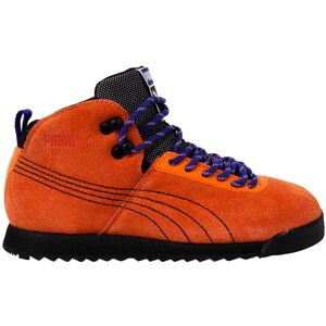 Puma Roma Hiker Orange Suede Leather Outdoor Lace Up Mens Trainers - Trainers Puma Roma Hiker Orange Suede Leather Outdoor Lace Up Mens Trainers - Trainers