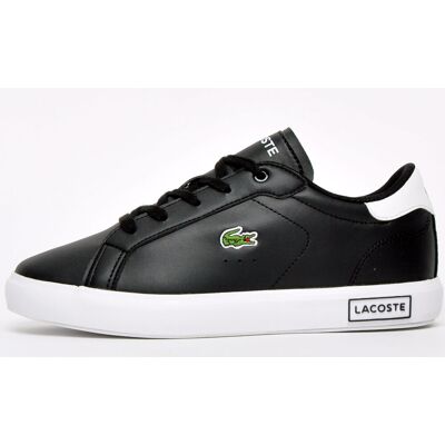 Lacoste Childrens Unisex Powercourt Junior - Black - Size Uk 11 Kids Lacoste Childrens Unisex Powercourt Junior - Black - Size Uk 11 Kids
