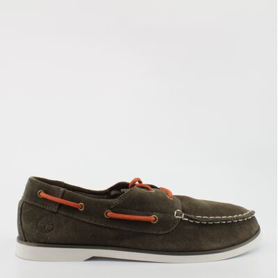 Timberland Childrens Unisex Seabury Kids Green Boat Shoes Leather - Size Uk 4 Timberland Childrens Unisex Seabury Kids Green Boat Shoes Leather - Size Uk 4