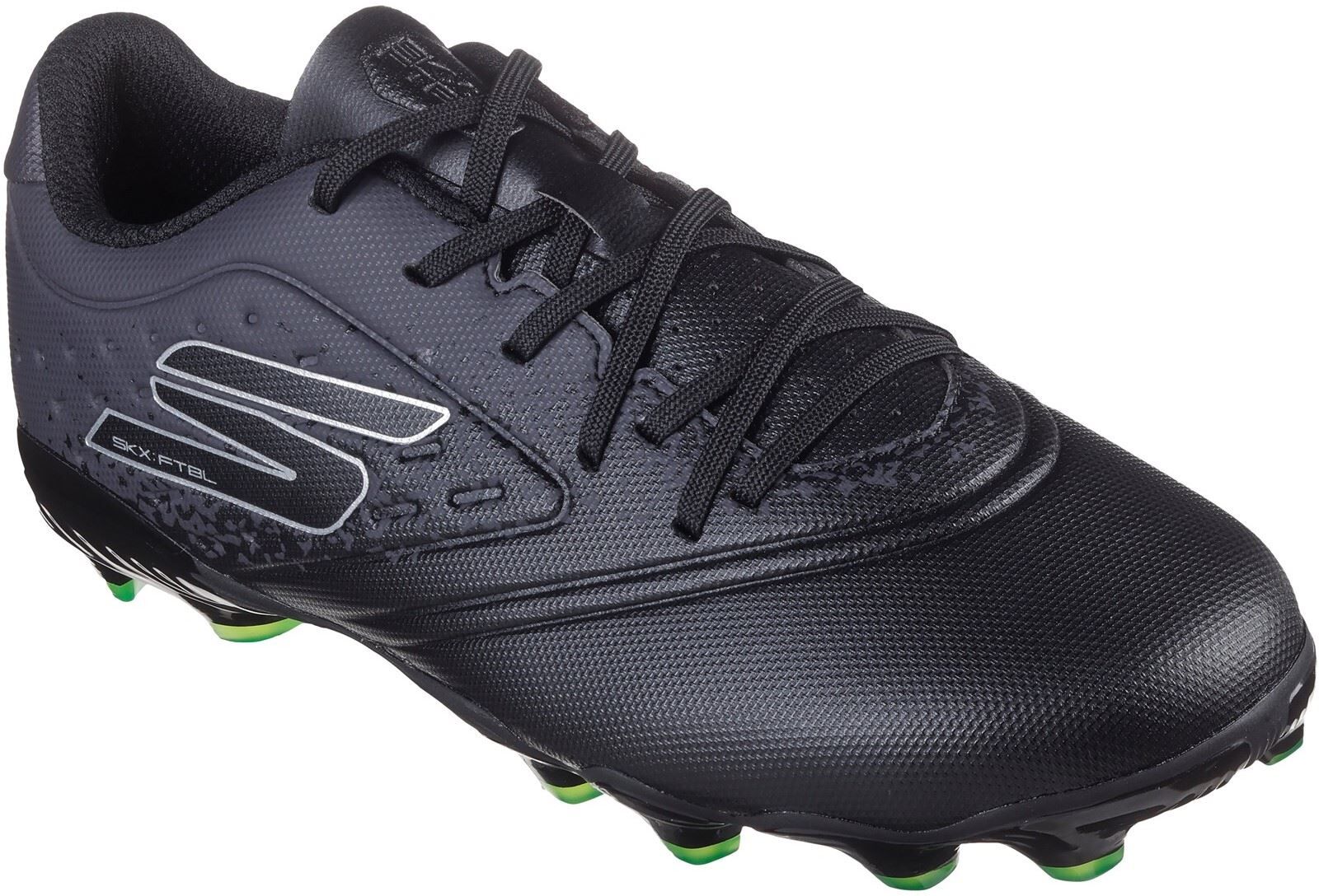 Skechers Performance Razor 1.5 Jr Youth Fg Mens Black/silver Football Boots - Size Uk 13