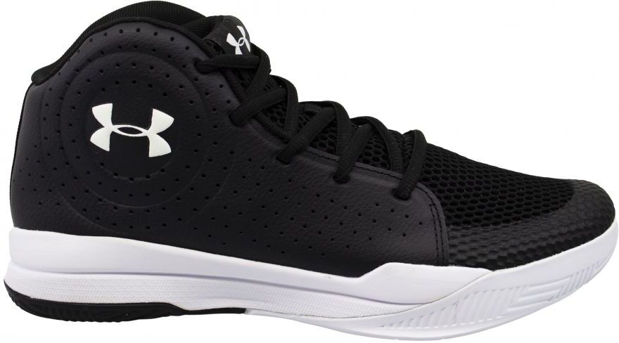 Under Armour Childrens Unisex Jet Basketball - Kids - Black Leather - Size Uk 5