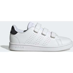 Adidas Sportswear Childrens Unisex Advantage Court Lifestyle Hook-And-Loop Shoes - White & Black - Size Uk 11 Kids Adidas Sportswear Childrens Unisex Advantage Court Lifestyle Hook-And-Loop Shoes - White & Black - Size Uk 11 Kids