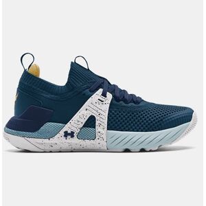 Under Armour Childrens Unisex Ua Project Rock 4 Kids Blue Trainers - Size Uk 4 Under Armour Childrens Unisex Ua Project Rock 4 Kids Blue Trainers - Size Uk 4