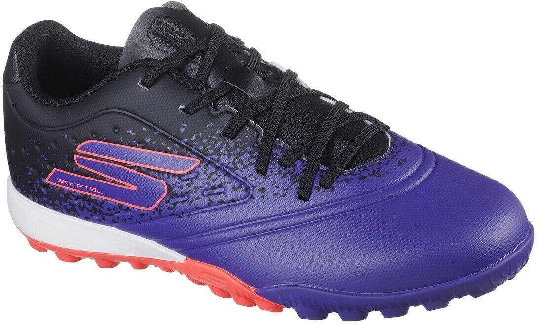Skechers Kids Unisex Boys / Girls Junior Astro Turf Football Trainers Tf Razor 1.5 Purple - Size Uk 2