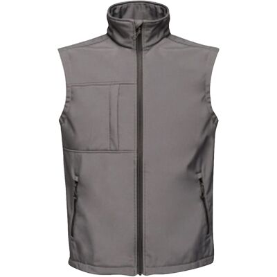 Regatta Mens Octagon 3 Layer Printable Softshell Bodywarmer - Grey - Size X-Large Regatta Mens Octagon 3 Layer Printable Softshell Bodywarmer - Grey - Size X-Large