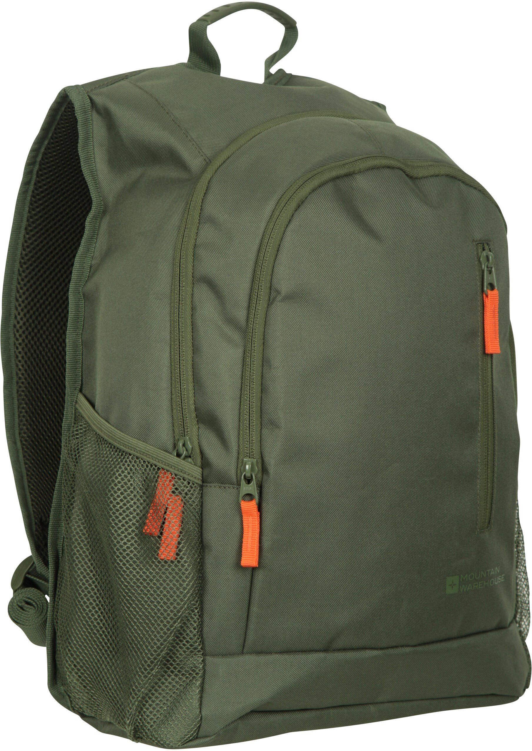 Mountain Warehouse Unisex 'Fawkes' Rucksack With Multiple Pockets Adjustable Shoulder Straps Everyday Backpack Khaki - One Size