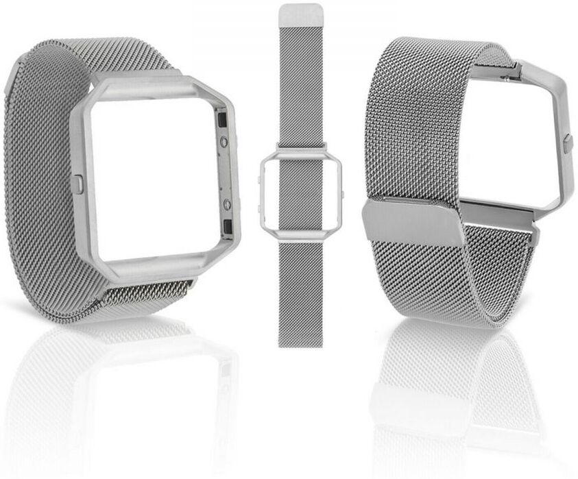 Aquarius Fitbit Blaze Straps Silver - One Size